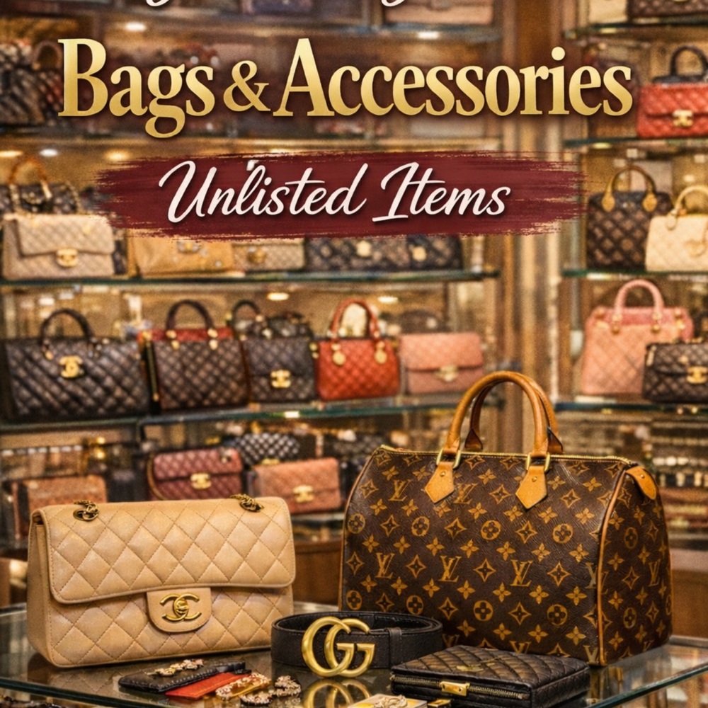 Chic Designer Handbags and Accessories show flyer only